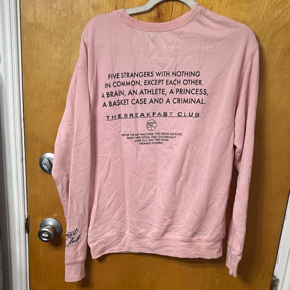 The Breakfast Club Universal Pink Graphic Sweatshirt - Picture 3 of 4